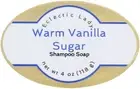 Warm Vanilla Sugar Shampoo Soap Bar By Eclectic Lady, 4 oz Bar