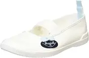 AngelSmile(エンジェルスマイル) Angel Smile JORS2016003 JORS2016003 Jolicom Ankuru x Angel Smile Royal School Collaboration Decoration Shoes Blue Ribbon Motif 7.5 inches (19.0 cm), Girls White