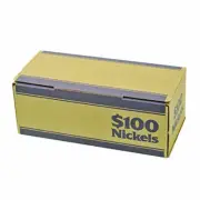 Nickel Blue Coin Roll Storage Box