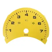 Tachometer Gauge Face (Porsche 996.1) Yellow