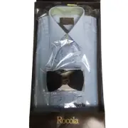 Vintage Men’s Rocola Evening Dress Shirt in Blue - Size 15 1/2 Collar NEW