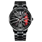 New Watches Men Sports Car Men Watches Quartz Waterproof Sport Rim Hub Wheel Wristwatch Car Quartz Men's Watches Man Watch BMW-M4-RED