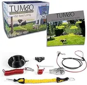 Tumbo Xtreme Aerial Dog Runner - Heavy Duty Pulley Trolley System - 100ft/150ft/200ft