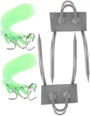 LRXIYODE 4pcs Climbing Spikes with Harness Cat Spikes Safe Gear for Tree Climbing Camping Rescue Operations