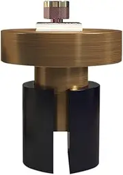 Side Table 17.7 Inch Metal Accent Side Table, Fully Assembled, Round End Table Bedside Table and Nightstand, for The Living Room and Bedroom End Tables Living Room