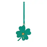 [Versace] Versace Crystal-embellished Clover Keyring ONE SIZE GREEN