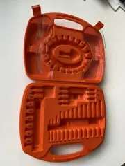 BLACK & DECKER EMPTY BLOW MOLD BOX #71-849 For BITS HOLDS 63 + TOOLS STORAGE NOS