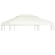 2-Tier Gazebo Roof Replacement Canopy Outdoor Patio Sunshade Top Cover 3x4m