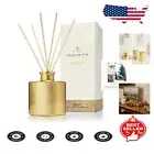 Luxury Frasier Fir Reed Diffuser Set - Gold Gilded Aroma Elegance 4 fl oz