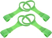 ibasenice 2 Pairs Walking Assistant Standing Support Playpen Accessories Playpen Pull up Rings Tools Handles Pull up Rings for Infants Walking Tools Light Green