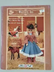 Western Gal Doll Costume Skirt Fringed Jacket Boots Hat Fibre Craft FCM356