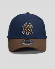 [New Era] New Era Men's New York Yankees 39Thirty Cap in Oceanside Blue/Walnut/Stone Size Small/Medium S/M Oceanside Blue/Walnut/Stone