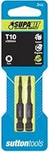 Sutton tools S153 Torx T10 Supabit Screwdriver Bit 2 Pieces, 50 mm Length