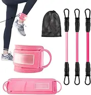 Ankle Bands for Working out | Pilates Ankle Weights Straps,Elastic Fitness Pilates Equipment for Beginner and Professional Workout Enthusiast