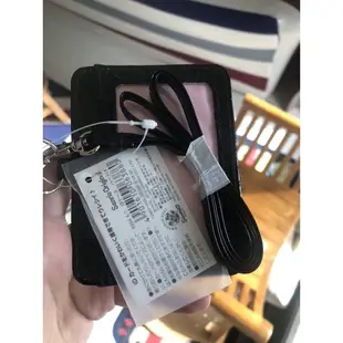 Sanrio 三麗鷗 Hello Kitty 凱蒂貓 愛心 黑色 低調 奢華 識別證 證件夾 卡套 票卡夾 證件套 掛繩