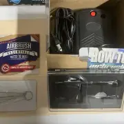 PointZero starter Airbrush Kit Dual Action Gravity Feed Air Compressor