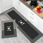 Non-slip Printed Carpet for Kitchen Bathroom Machine Door with Water Absorption
