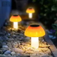 在飛比找樂天市場購物網優惠-太陽能蘑菇燈卡通仿真小蘑菇戶外防水庭院燈花園插地草坪燈小夜燈