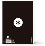 Refill Pack A4 Antartik 80 Sheets 90g/m² Image 5 mm 4 Holes 1 Frame Tape Black