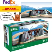 BRIO World 33391 Collapsing Bridge 33391 Engaging 3-Piece Toy Train Accessory