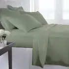 1200 Thread Count Egyptian Cotton Bed Sheet Set 1200 TC SPLIT KING Sage Solid