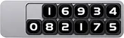 WILLAB Automobile Temporary Car Parking Card,Temporary Automobile Parking Plate Number Card - Vehicle Park Phone Numbers Plate for Car Dashboard