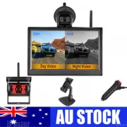 WIRELESS 5" MONITOR REVERSING CAMERA REAR VIEW KIT 124V 24V TRUCK,CARAVAN, Boat