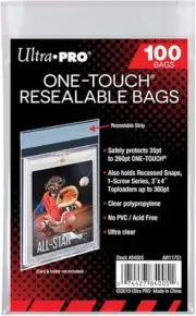 Ultra Pro One-Touch Resealable Bags 100ct