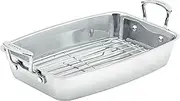 [Scanpan] Impact Roasting Pan with Rack, 44 x 26 x 11 cm Silver