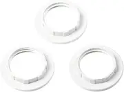 BAAQII E14 Lamp Shade Light Shade Collar Ring Adapter Lamp Bulb Holder (White)