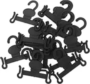 SOESFOUFU 20pcs Versatile Plastic Shoe Hooks Space Saving Display Hangers for Slippers Footwear More Heavy Duty Design for Easy Installation Closet Entryway