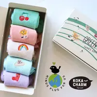 在飛比找蝦皮購物優惠-《24H出貨》襪子/兒童 韓國 Kokacharm 繽紛刺繡