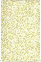 GAIREG Leopard Animal Print Yellow Dish Cloths & Dish Towels, 28x18 Inch Bulk Summer Hand Towels, Set of 4