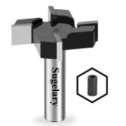 CNC Spoilboard Surfacing Router Bit, 1/2 Inch Shank Carbide Tipped Surface Plani