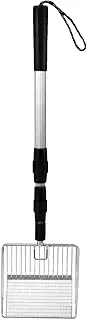Telescopic Chicken Coop Poop Shovel - Chicken Poop Scooper | Extended Handle Chicken Coop Rake | Chicken Coop Accessories for Separating Poop and Debris from Sand