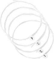 NULYLU 4Pcs Nylon Ukulele Strings Set Tear Resistant Replacement Music Wire for Ukuleles Provides Tone Sustain for Beginners Performers
