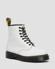 DR. MARTENS 1460 BEX ORIGINAL SMOOTH LEATHER LACE UP BOOTS WHITE SHOES SIZE 6