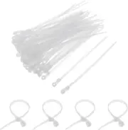 500Pcs 8 Inch 40 Lbs Mounting Head Cable Zip Ties with Screw Hole Self-Lockin...