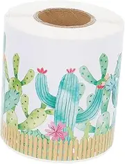 ROMISBABA 1Roll Cactus Bulletin Border Decal for Classroom Decorations Creative Trim for Blackboard Windows and Removable Adhesive Sticker for Spring Themes and Playroom Use