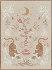 Tapestry Tigress Canvas Art Print