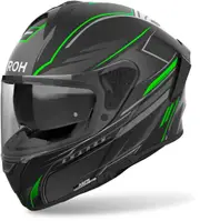 Airoh Spark 2 Shadow Helmet, black-grey-green, Size XL for Men Black Grey Green
