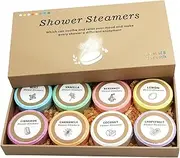 YSHIGUING Shower Steamers Aromatherapy 8 Pack for Girls Women,Lavender Natural Essential Oil Home Spa Self Care & Relaxing,Shower Bombs with Essential Oils for Valentines Day Birthday Mothers Day Gifts