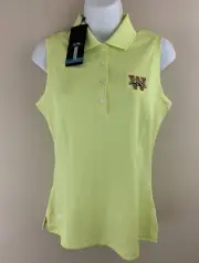 ADIDAS Women's Western Michigan Broncos ClimaCool Sleeveless Golf Polo Top S NWT