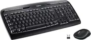 Logitech MK330 Wireless Keyboard and Mouse Combo for Windows, 2.4 GHz Wireless with USB-Receiver, Portable Mouse, Multimedia Keys, Long Battery Life, PC/Laptop, QWERTY UK Layout - Black