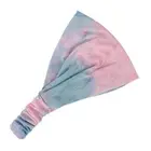 Yoga Headwear Tie-dye Women Headband Elastic Band Turban Bandana Wide Hair Band