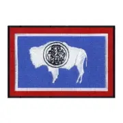 Wyoming State Flag Patch US USA Embroidered - Iron On/Sew On