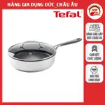 TEFAL JAMIE OLIVER 25CM 玻璃蓋平底鍋,CROMAGAN 不銹鋼 - 德國進口