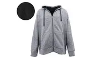 Men's Thick Zip Up Hoodie w/ Winter Sherpa Fur Jumper Coat Jacket Sweater S-6XL - Navy