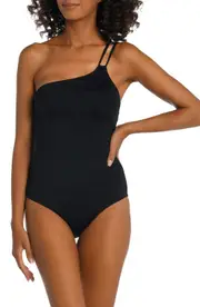 La Blanca Goddess One-Shoulder One-Piece Swimsuit