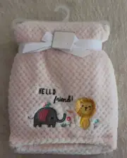 Zak & Zoey NWT HTF Security Blanket Plush Lovey Hello Friend Lion Elephant Beige